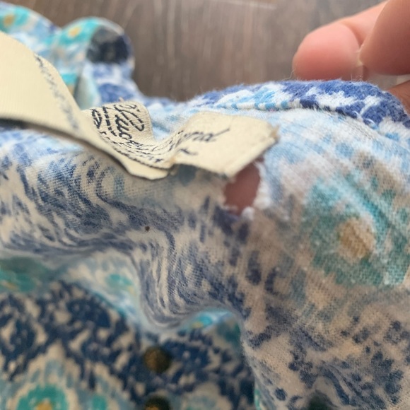 DONATED Lucky Brand Patterned Top Sz S - Picture 3 of 6